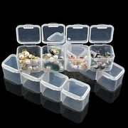 Hewann Diamond Painting Storage Box 2-Pack Adjustable Diamond Painting Storage Box - 28 Grids Clear Organizer for DIY Crafts, Beads, and Accessories